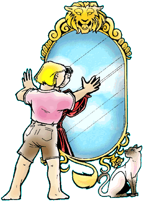 [Image: The Face in the Mirror]